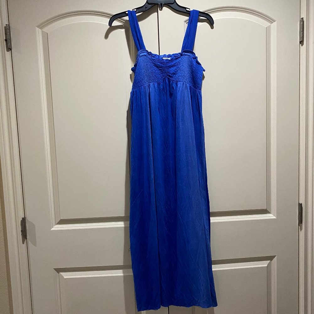 Casual Blue/Light Blue Flowy Alfani Maxi Dress